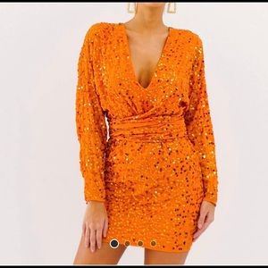 ASOS orange dress